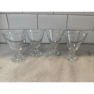 Vintage Anchor Hocking Boopie Hobnail Juice Cordial Cocktail Glasses Set Of 4